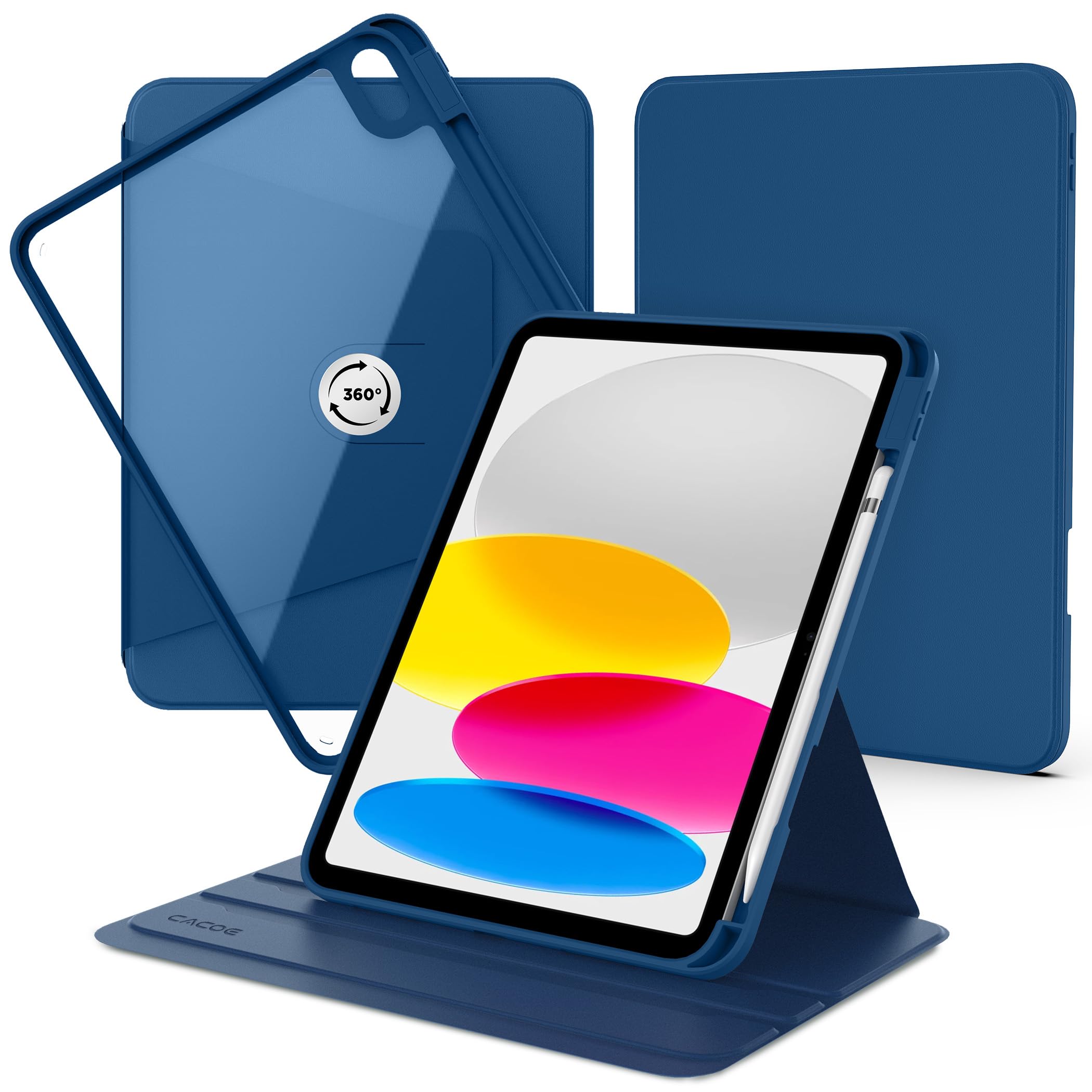 Amazon.com: CACOE 360 Case for iPad A16/10th Generation + Pencil